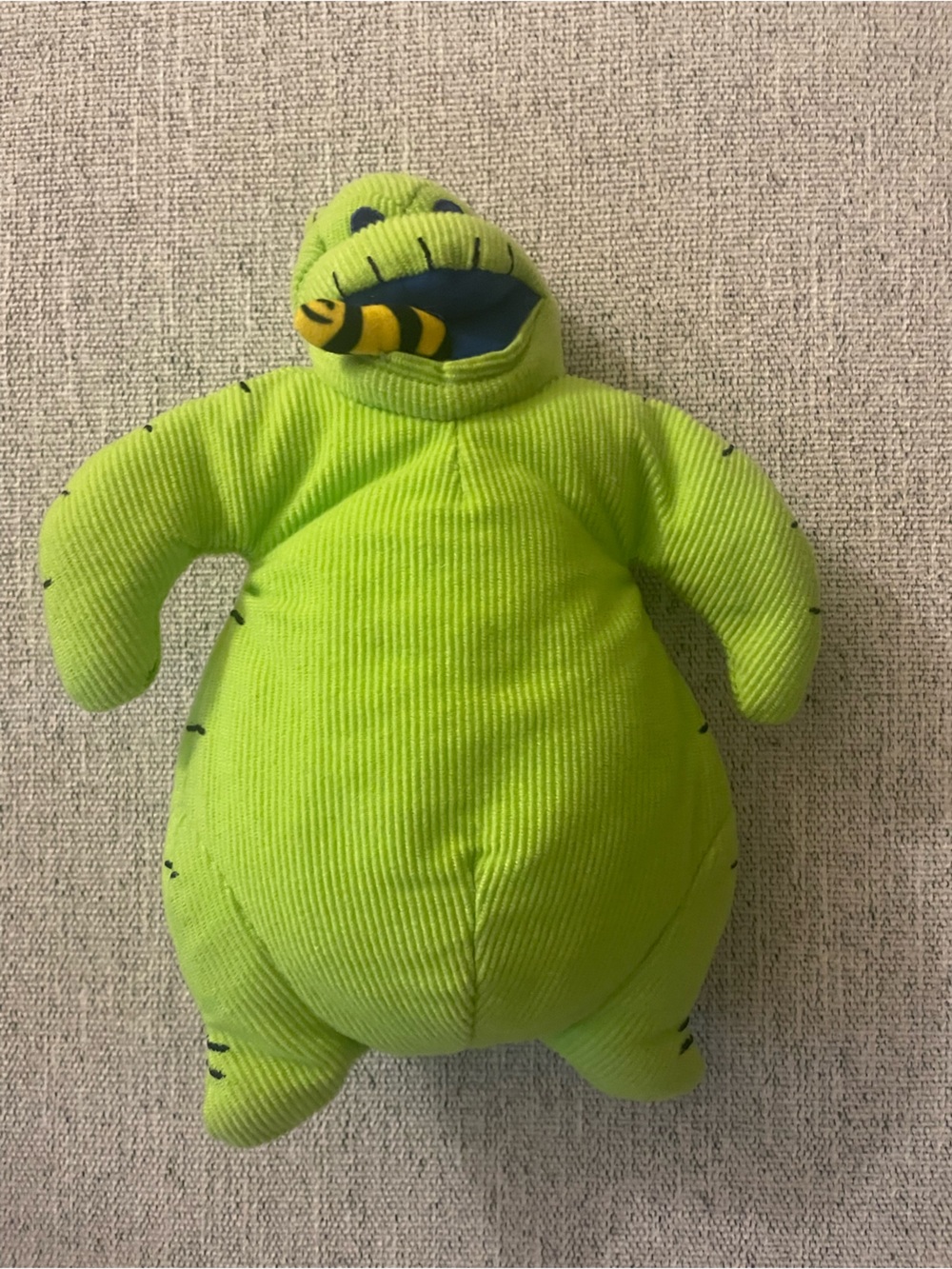 Disney Lime Green Plush Cat Toy with Blue & Yellow Accent